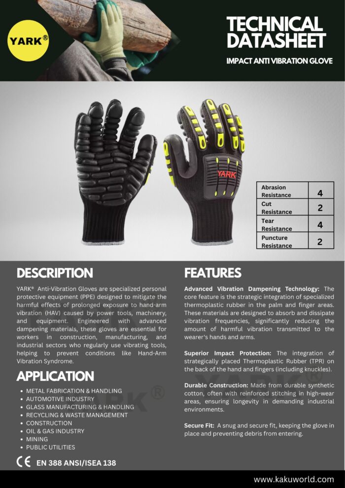 Anti-Vibration Gloves With impact - Image 2