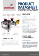 EYE WASH WALL MOUNTED SHOWER SS