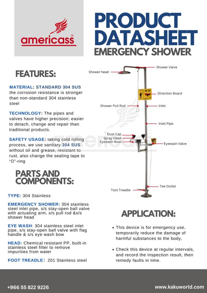 EYE WASH SHOWER SS - Image 2