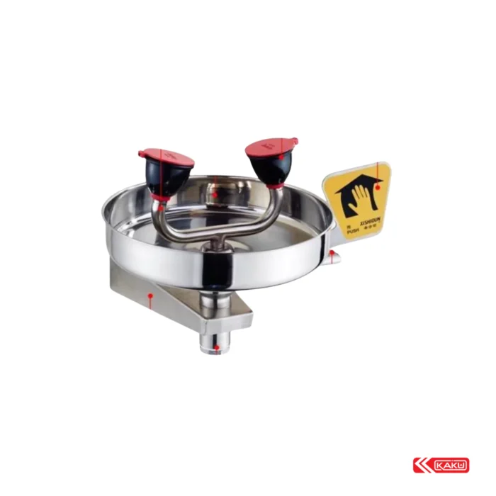 EYE WASH WALL MOUNTED SHOWER SS