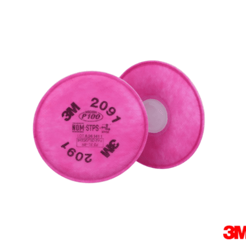 3M™ Particulate Filter 2091, P100 Cartridge Filter for Reusable Mask