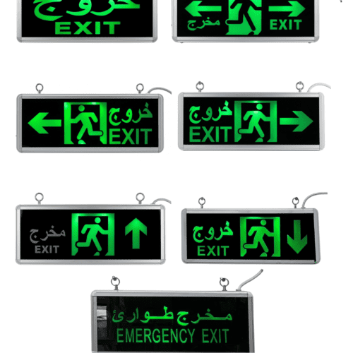 LED Emergency Exit Sign Glass Board