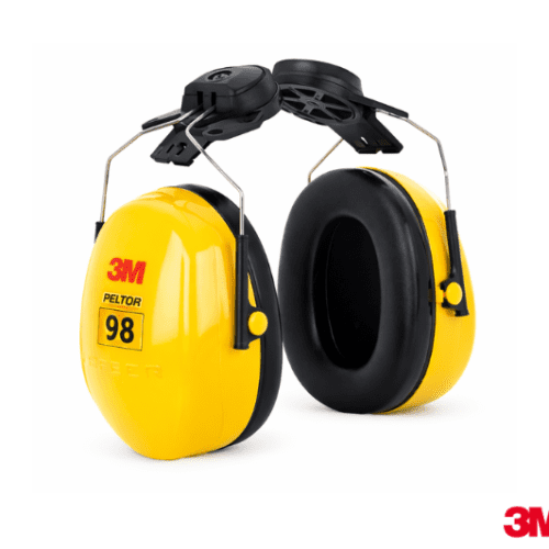 3M™ H9P3E Peltor™ Optime™ 98 Cap-Mount Earmuffs, Hearing Conservation